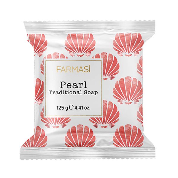 FARMASi Traditional Soap, Face and Body Cleansing and Hydrating Soap Bar, for Man and Women, Keeps Skin Clean, Smooth, & Moisturized, 4.41 oz / 125 gr (Pearl Traditional)