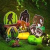 9 Pcs Bigfoot Honeycomb Centerpiece Bigfoot Theme Birthday Supplies Bigfoot Party Decorations Bigfoot Double Side Table Topper Party Favor for Bigfoot Outdoor Halloween Jungle Party Supplies Decor
