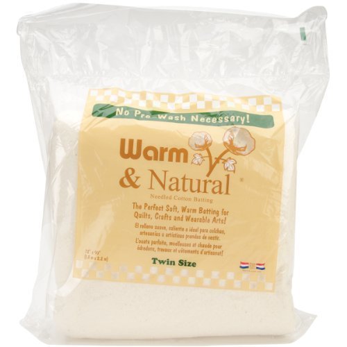 Warm Company Batting 72-Inch by 90-Inch Warm and Natural Cotton Batting, Twin by Warm Company Batting