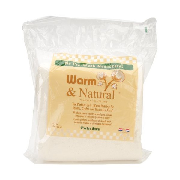 Warm Company Batting 72-Inch by 90-Inch Warm and Natural Cotton Batting, Twin by Warm Company Batting
