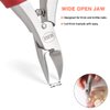BEZOX Ingrown Nail Clippers - Precision Thick Toenail Clipper for Ingrown and Curly Nails, Comfort Grip Fingernail Clipper, Ergonomic Handle Toenail Scissors for Seniors