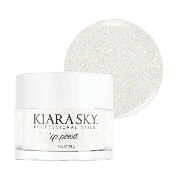 Kiara Sky Long Lasting Nail Dip Powder White Tones 1 oz, Iceberg