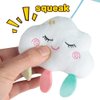 Baby pram Mobile Toys, Car roof Handle Toys with Soft Rattle for 0 Months+ (Sky)