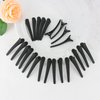 24 PCS Black Hair Clips for Styling Sectioning, YISSION 3.1 Inch Matte Alligator Hair Clips Hair Barrettes No Crease Duck Billed Hair Clip, Hair Styling Accessories for Women Girls