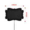 Food Labels for Party Buffet, Wood Mini Chalkboards Signs for Food with Stand, Food Signs for Party Buffet, for Message Board Signs, Place Cards for Weddings, Table Numbers, by UCEC