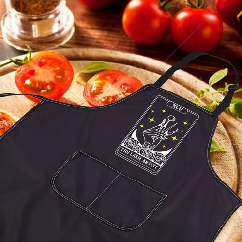 CENWA Lash Tech Apron The Lash Artist Tarot Lash Tech Adjustable Apron Beauty Salon Apron (LASH ARTIST apron2)