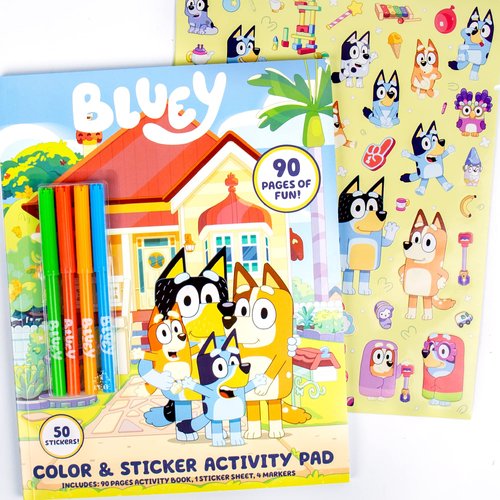 Bluey Coloring & Activity Book Coloring Book Activity for Kids Ages 3 & Up – Includes Stickers for Kids