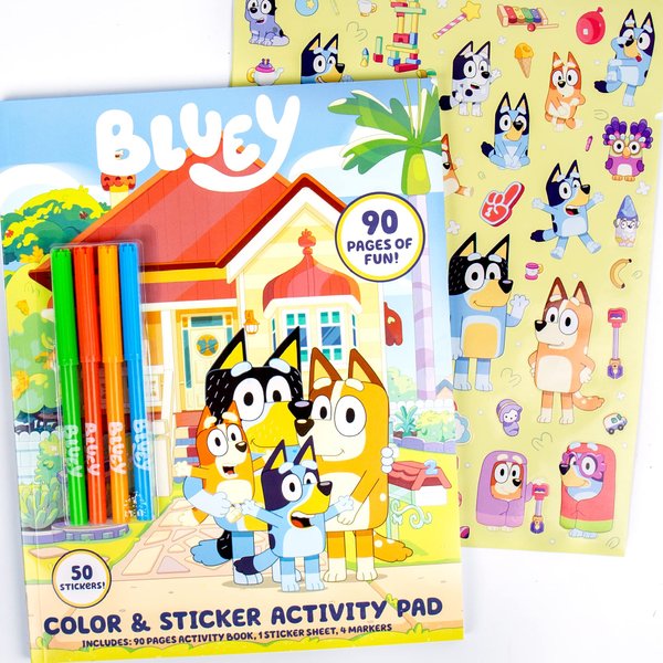 Bluey Coloring & Activity Book Coloring Book Activity for Kids Ages 3 & Up – Includes Stickers for Kids