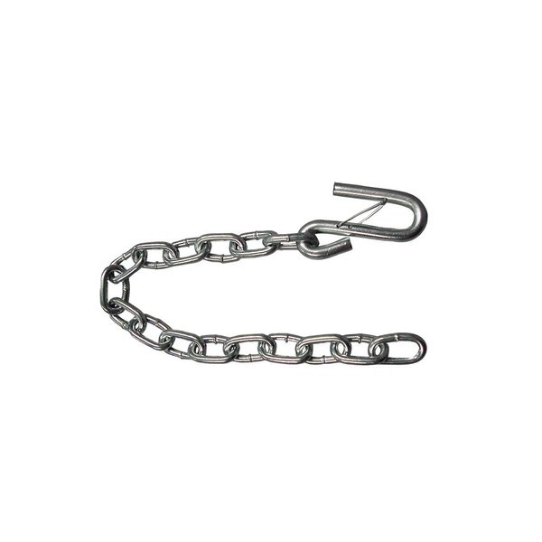 Fulton Safety Chains Safety Chain, Grade 30, 1/4 x 24-Inch with 7/16-Inch Wire Safety Latch