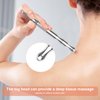 HAZUU Stainless Steel Gua Sha Tool & Acupuncture Pen- Deep Tissue Massage & Pain Relief Therapy with Trigger Point Massage - Full Body Self-Massage Acupressure Bar for Relaxation (JGS-3)