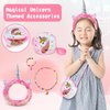 Cherry Tale Unicorns Gifts for Girls, Kids Unicorn Stuffed Animal Plush Toy with Diary Headband Eye Mask Christmas Birthday Gifts for Little Girls Age 5 6 7 8 9 10