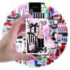 102pcs Makeup Stickers for Water Bottle，Cute Girl Vinyl Waterproof Cosmetology Sticker for Laptop，Skateboard，Phone Case，Beauty Decals Gifts for Kids Teens Adults for Party Favors Supplies Decor
