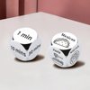 Funny Date Night Dice Anniversary Wedding Gifts for Him Her Valentines Engagement Christmas Bride Shower Gifts for Boyfriend Girlfriend Foodie Steel Dice Ideas (3PCS(Food+Time+Move))