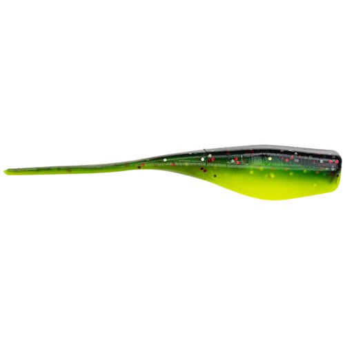 Strike King (MRCLS2-183) Mr Crappie Lightning Shad 2 Fishing Lure, 183 - Tuxedo Black Chartreuse, 2", Baitfish Profile
