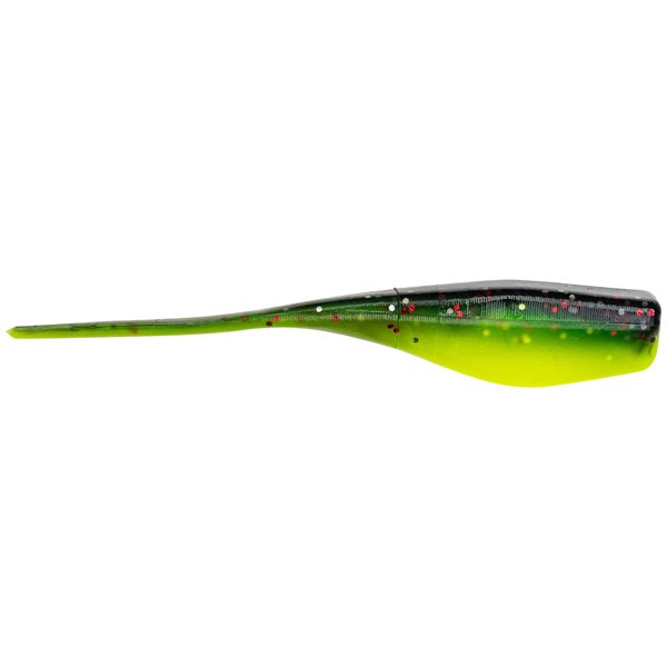 Strike King (MRCLS2-183) Mr Crappie Lightning Shad 2 Fishing Lure, 183 - Tuxedo Black Chartreuse, 2", Baitfish Profile