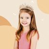 Loetere 12 Pcs Crystal Tiara and Princess Crown with Comb Crown Rhinestone Women Girls Tiara Headpiece Queen Hair Accessories for Birthday Party Wedding Prom Halloween Cosplay Costume(Gold)
