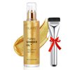 Shimmer Body Oil Waterproof Body Luminizer Bronze, Face Brighten Moisturizing Long Lasting Liquid Illuminator Highlighter, Shimmer Body Glitter Oil Summer Makeup Glow