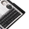 Bodermincer 84 Clusters D Curl Wide Cluster False Eyelash Volume Lashes Natural Eyelashes Set DIY Eyelash Extension 3D Effect Glue Bonded Band Individual Lash Home Eyelash Extension (14MM)