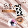 Laflare 25MM Silk Mink Max Volume 3D False Eyelashes, Reusable Fluffy Natural Looking False Lashes, Wispy Lashes 5 Pairs Value Pack (MS08X5P)