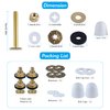 Hibbent Extra Thick Toilet Wax Ring, Toilet Bowl Wax Seal Kit with Closet Bolts, PE Flange and Extra Retainers, 40mm Thick Wax Ring Gasket for 3-inch/4-inch Waste line-Gas, Odor and Watertight Seal
