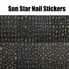 8 Sheets Sun Star Nail Art Stickers Moon Nail Stickers 3D Self-Adhesive Snake Nail Decals Gold Star Sun Space Designs Nail Art Supplies for Women Girls Acrylic Nails Decorations Salon Accessories