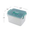 Nicesh Clear Plastic Storage Box Organizer/Medicine Box, Family Emergency Kit Storage Box