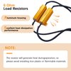 mankk 2Pcs 3157 3057 4157 LED Resistor Kit, 50W 6 Ohm Turn Signal Bulb Relay Harness Resistor Adapter Fix Flashing Error Code Warning Canceller for Upgrading Turn Signal Bulb Relay Harness 3157