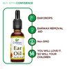 Creation Farm Ear Oil Drops with Mullein, Calendula, St Johns wort, All natural Herbal Relief for Earwax Removal, Earache Soothing, Itchy Irritated, Clogged or Dry Ears Made in USA