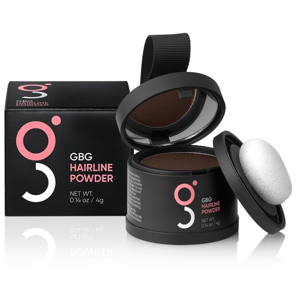 Hairline Powder Instantly Conceals Hair Loss, Root Touch Up Powder, Toppers for Women & Men, Fibers for Thinning Hair, Root Cover Up, Stain-Proof 48 Hour Formula (Dark Brown)