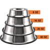2Packs Stainless Steel Dog Bowl with Anti-Skid Rubber Base for Small/Medium/Large Pet, Perfect Dish, Pets Feeder and Water Choice Puppy Cat Kitten (8oz)