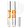 Kiss New York 3 PACK Lip Oil Gloss, Hydrating Non-Sticky Lip Oil, 100% Natural Oil Clear Lip Gloss, Lightweight Lip Moisturizer (Gold & Honey & Coconut)