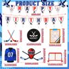 5 Pieces Ice Hockey Birthday Decorations Hockey Party Favors Ice Hockey Birthday Banners Hockey Birthday Party Supplies Hockey Decor Hockey Fans Birthday Themed Party Decorations Supplies
