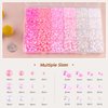 9000PCS Flatback Pearls and Rhinestones for Crafting, Pink White 3-10mm Resin Rhinestones and Half Pearls for Bedazzling, Nail Art and Dec with 3pcs B7000 Jewelry Glue, Tweezer and Pickup Pencil