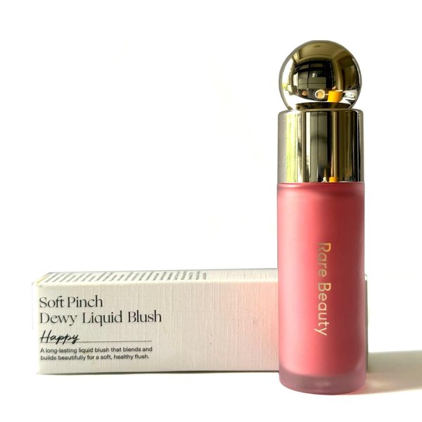 RareBy Rare Face Blush for Beauty Soft Pinch Liquid Blush Happy (Pink) Full Size 0.25 fl.oz