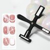 5 in 1 Cat Eye Magnet for Nail Cross 5 Ended Design Long Strong Magnetic Nail Magnetic 3D Cat Eyes Nail Art Magnetic 1 Piece Black