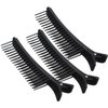 Beaupretty Hair Combs, 3 Pieces Hair Stylist Non Slip Hair Clips Comb Rat Tail Teasing Clip Comb Hair Coloring Styling Tools Highlighting Comb Hair Rollers for Salon Home (Black)