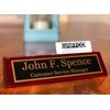 Desk Name Plate Personalized Engraved with Business Card Holder | Name Plate for Desk | Office Desk Decor - Office Accessories for Men and Office Desk Decor for Women by Griffco Supply