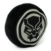 Dog Toy, Marvel, Plush Squeaker Black Panther Icon Black Silver