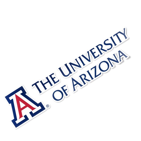 University of Arizona Wildcats UA Name Logo Vinyl Decal Laptop Water Bottle Car Scrapbook (8 Inch Sticker)