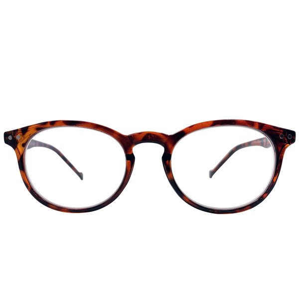 Seattle Premium Round Reading Glasses (Dark Tortoise, 4.0)