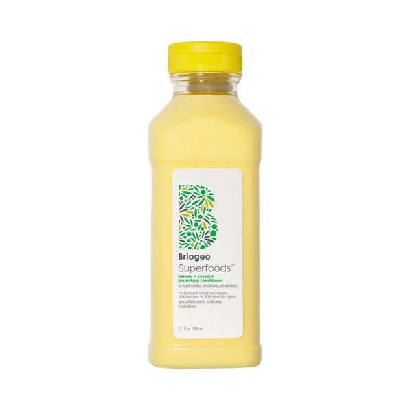 Briogeo Superfoods Banana + Coconut Nourishing Conditioner, Replenish Dull, Dry Hair and Supports Healthy Hair and Scalp, Vegan, Phalate & Paraben-Free, 12.5 fl oz