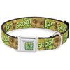 Buckle-Down Dog Collar Seatbelt Buckle Baby Groot Pose Face I Am Groot Browns Greens Yellows, Multi Color, 1.5" Wide - Fits 13-18" Neck - Small (DC-SB-MCJP-WMC185-1.5-S)