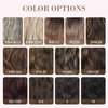 REECHO Hair Extensions, 4PCS Clip in Hair Extensions HE001 Natural Soft Synthetic Hairpieces for Women, Platium Blonde