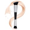 Ouligay Double Ended Makeup Brushes Foundation Makeup Brush Angled Concealer Brush Flat Top kabuki Foundation Brush for Blending Liquid Highlight Contouring Sculpting Buffing Cream Cosmetics