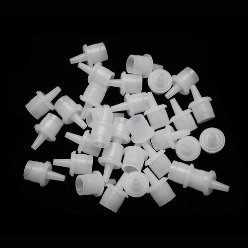 50Pcs Eyelash Glue Bottle Replacement Nozzle Caps Lash Glue Bottle Replacement Plug Mouth Tips for Home or Beauty Salon Eyelash Extension Tool