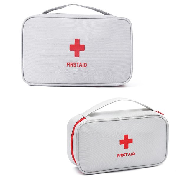 4 Pack First Aid Bag Empty Portable Medical Bag Mini Emergency Survival Storage Bag for Camping Hiking Home Travel Red