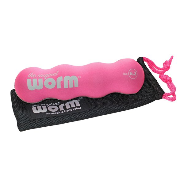 The Original Worm 6.3-Portable Massage Muscle Roller-Pink Small