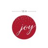 Joy Christmas Stickers / 500 Shiny Holiday Labels / 1.5" Christmas Sticker Envelope Seals/Winter Season Label/Made in The USA