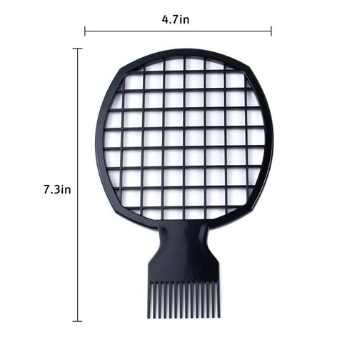 AUEAR, Black Plastic Hair Coil Comb Natural Curly Twist Hair Brush (Twist Comb)