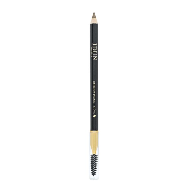 Idun Minerals - Eyebrow Pencil - Naturally Feathered, Minimally Enhanced - Styled For A Dramatic Impact - Smooth And Textured Blendability - Adds Definition And Shape - Bjork Light Brown - 0.04 oz